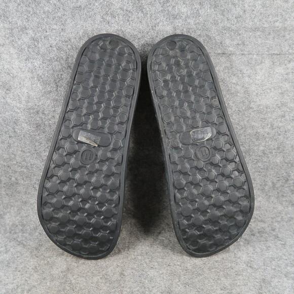 Casual Shoes Mens 11 Slides Sandals Slip On Comfort Black Flat Open Toe - Picture 8 of 9